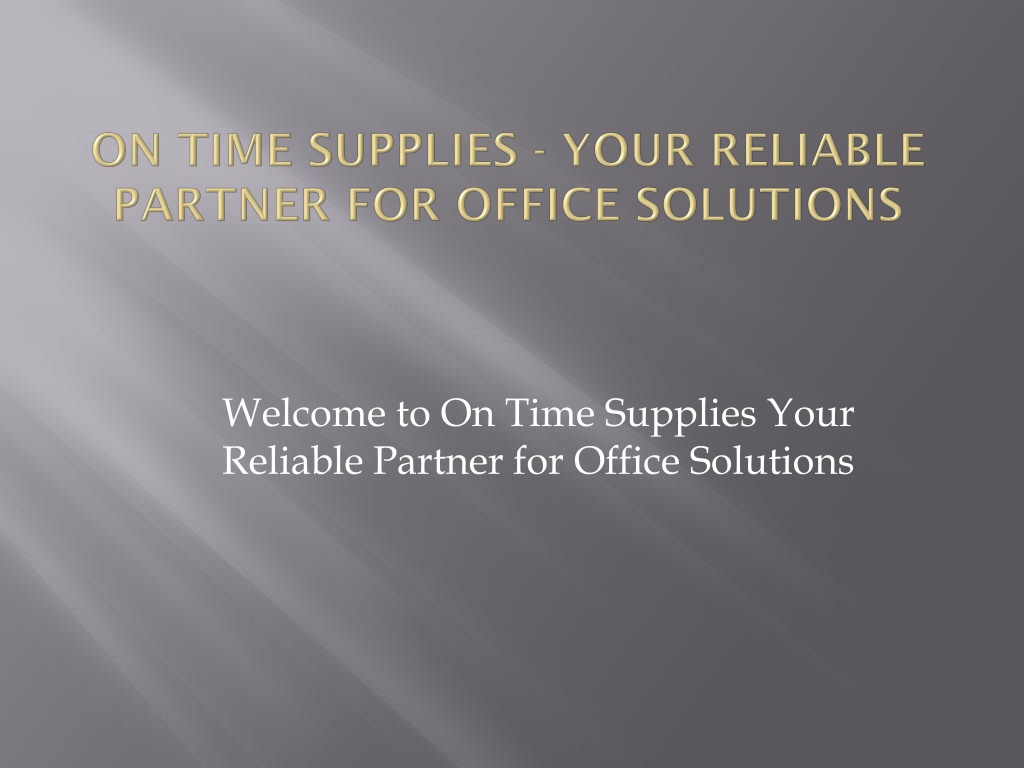 Reliable deals office supplies