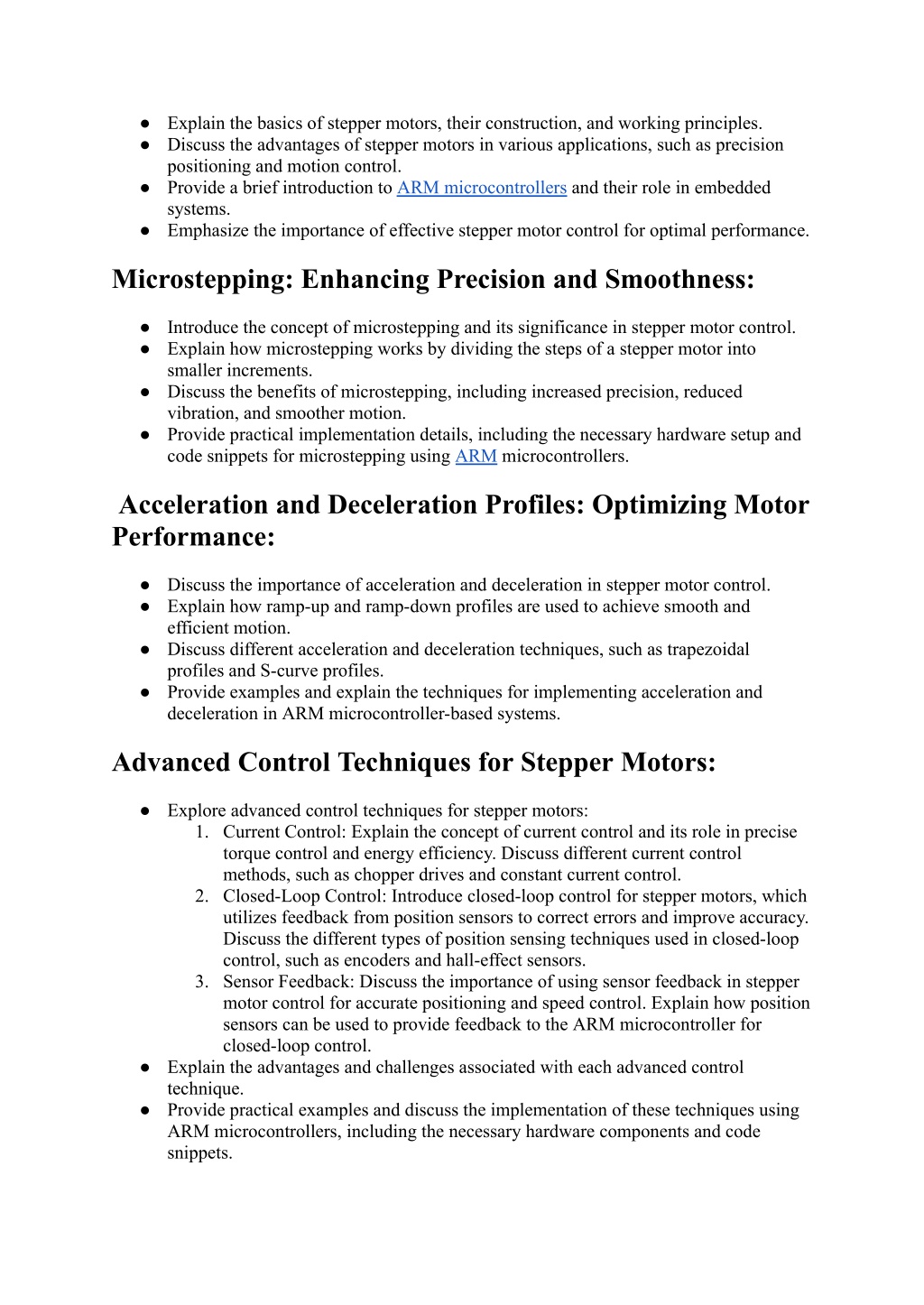 Ppt Advanced Control Techniques For Stepper Motor Interfacing With Arm Microcontrollers An In 7260