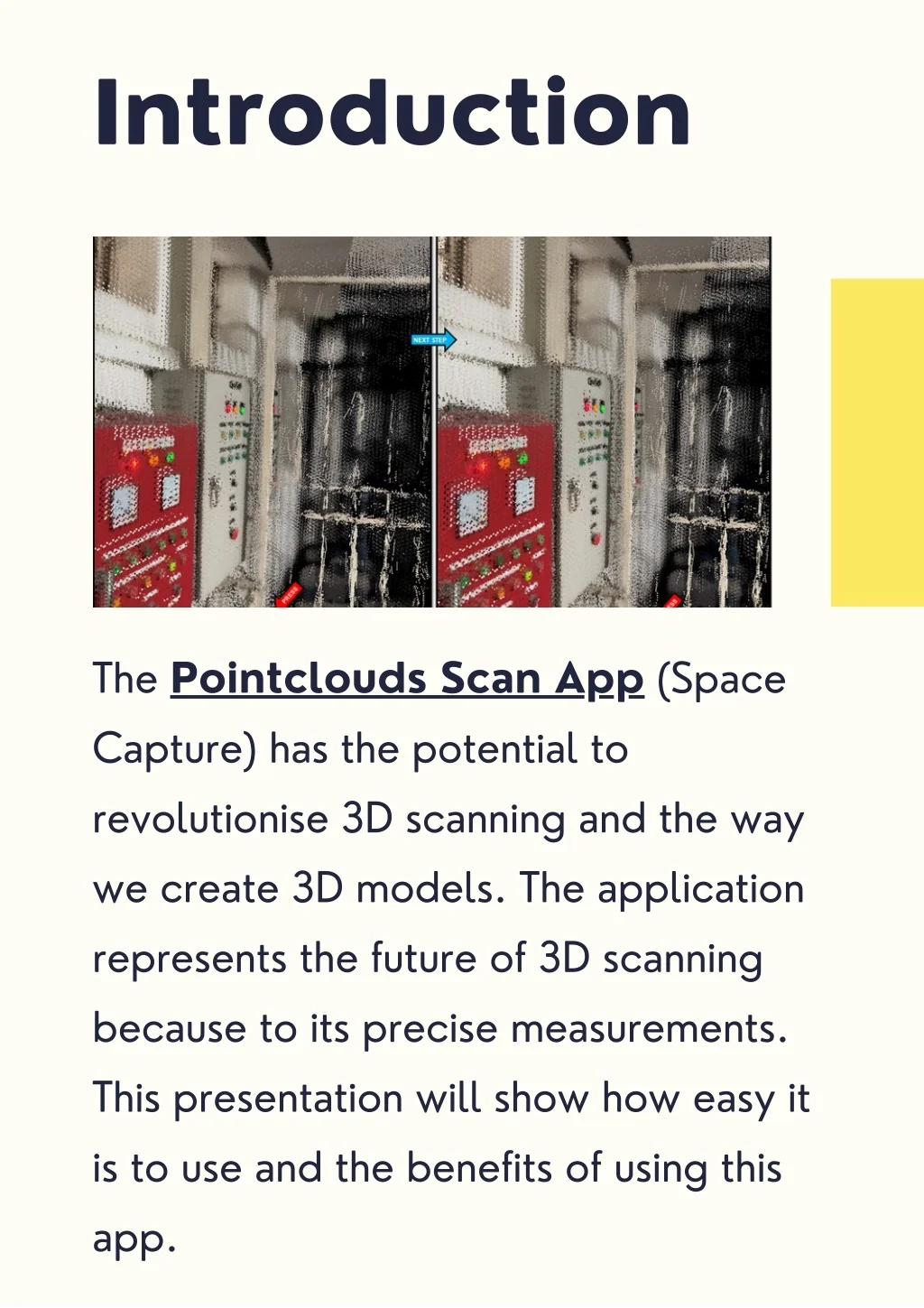 Space Scanning PPT - Revolutionizing 3D Scanning with Pointclouds Scan App - Space ...