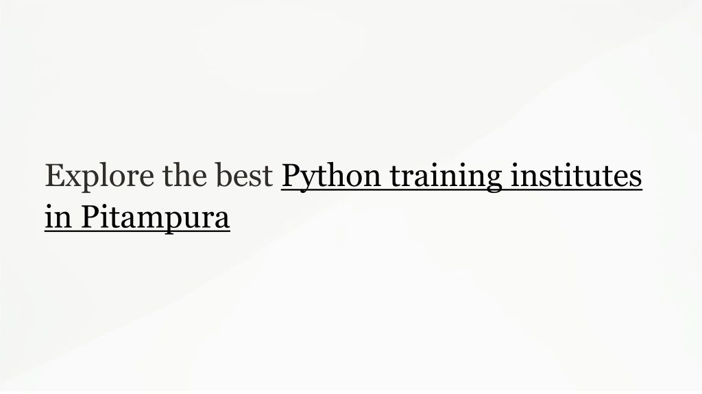 PPT - Is Python a Scripting Language Busting the Myth PowerPoint  Presentation - ID:12330912