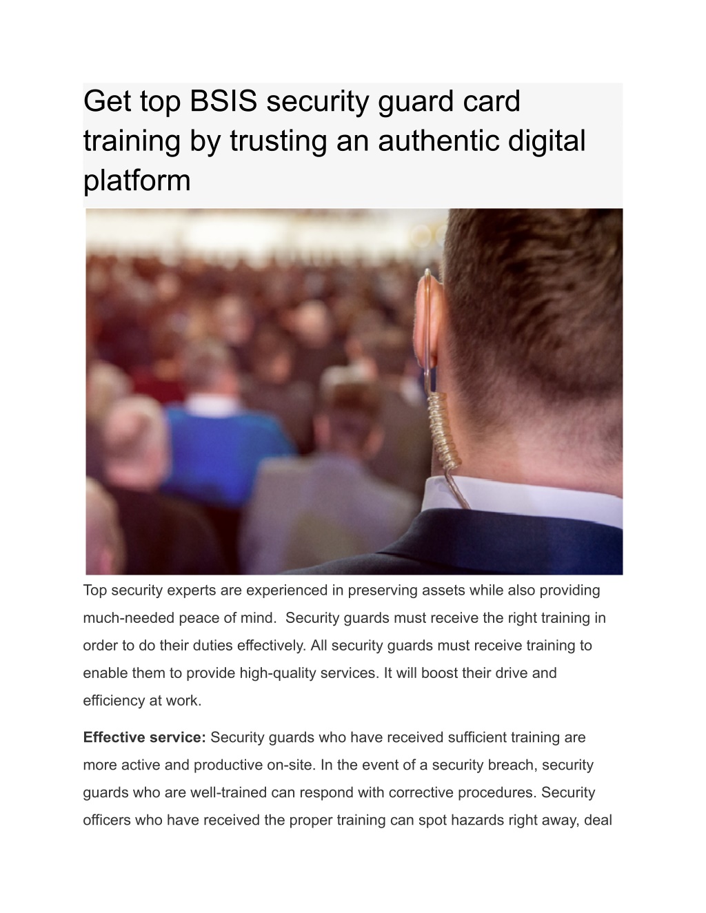 Ppt Get Top Bsis Security Guard Card Training By Trusting An Authentic Digital Platform 7838