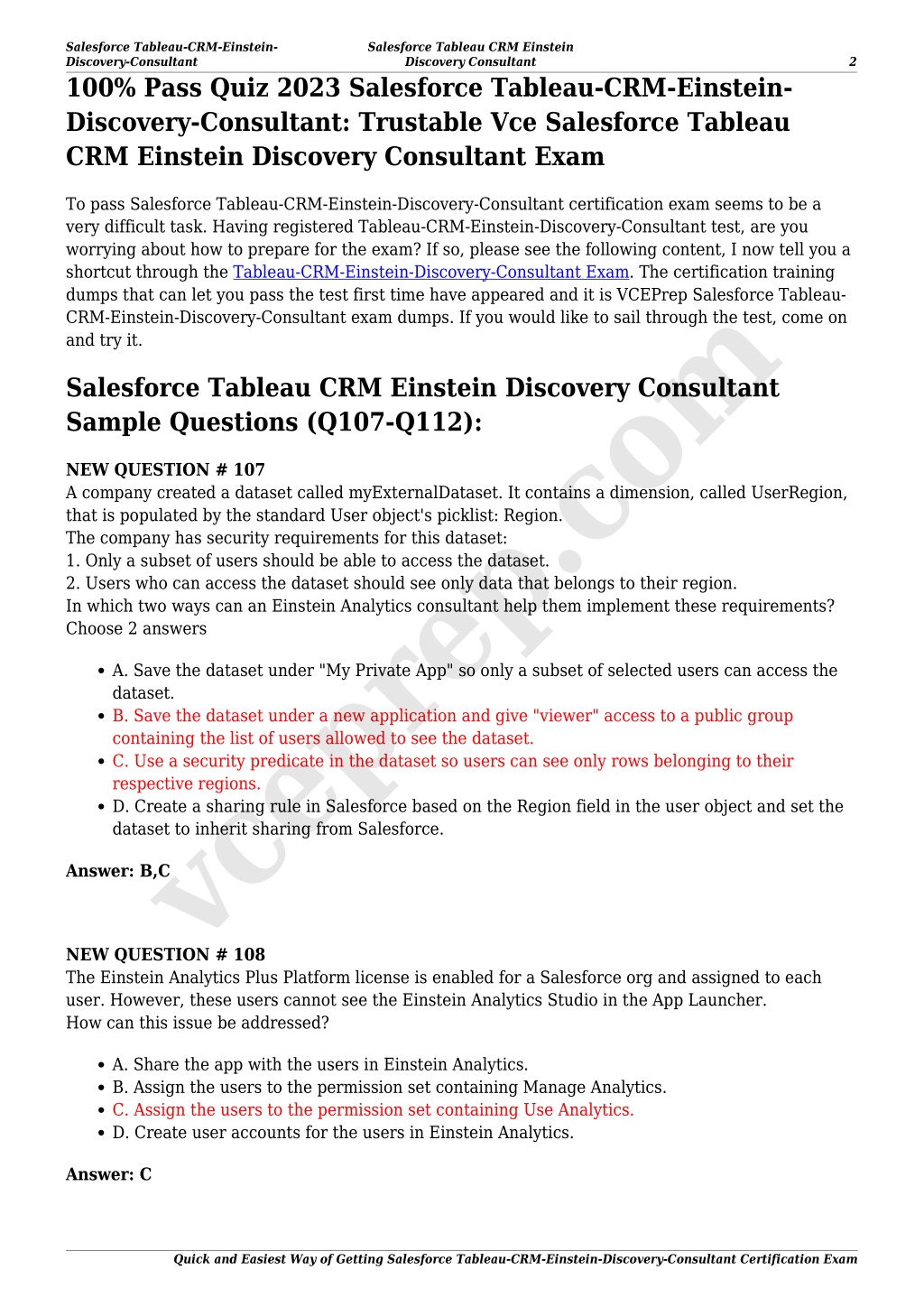 Tableau-CRM-Einstein-Discovery-Consultant최신버전 인기 덤프문제