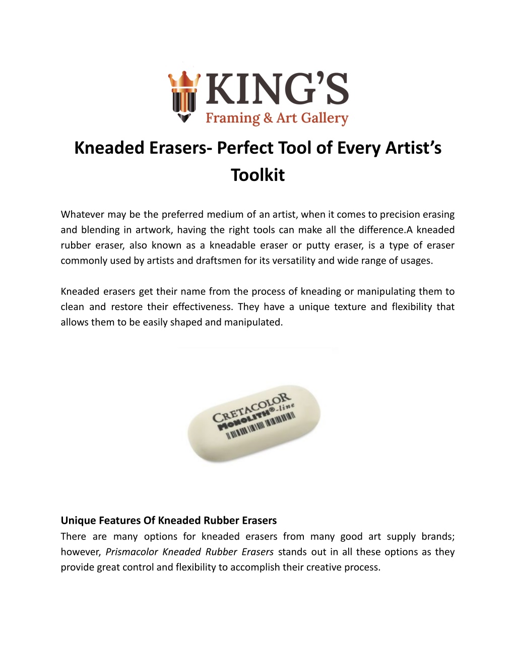 How to Use Kneaded Erasers - Drawing Supplies 