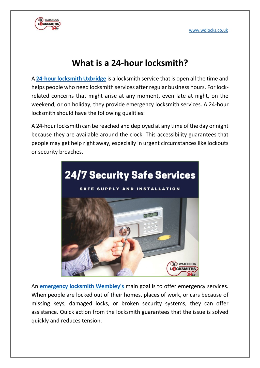 PPT What Is A 24 hour Locksmith PowerPoint Presentation Free 