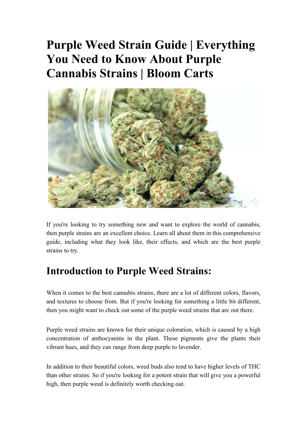 PPT - Purple Weed Strain Guide - Everything You Need To Know About ...