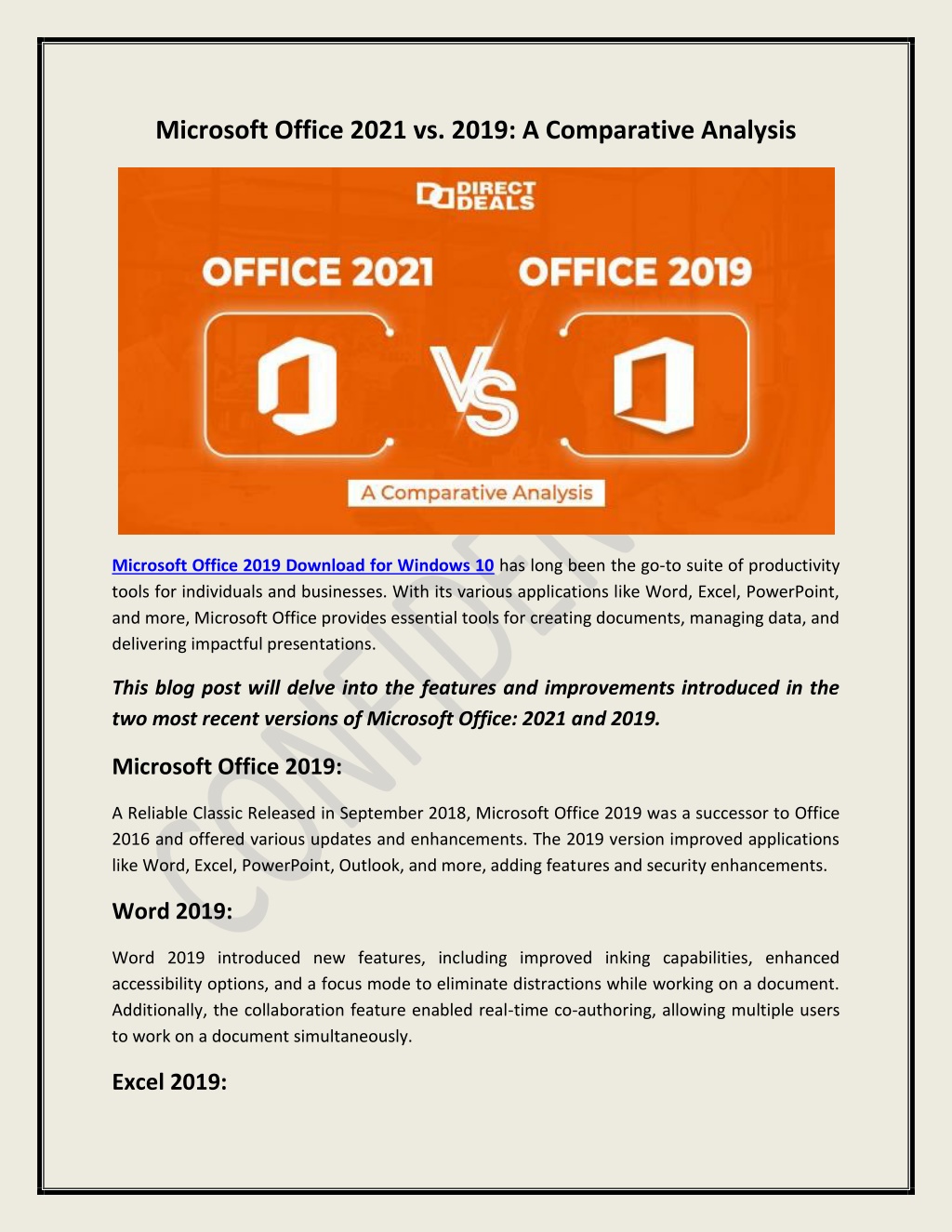 ms office 2019 vs 2021