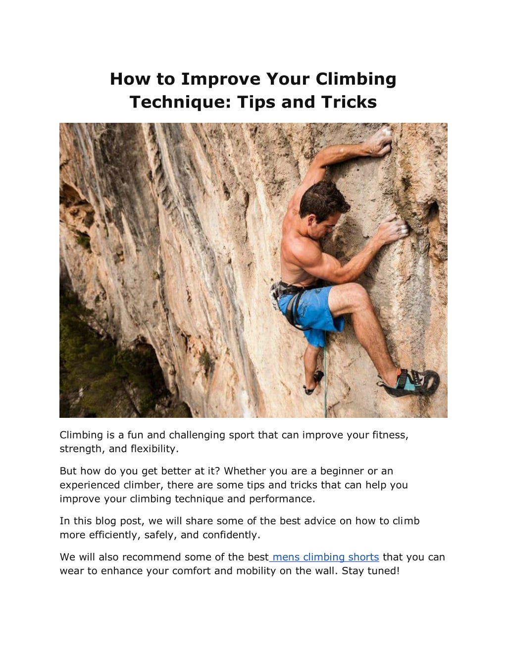 Ppt Mens Climbing Shorts Powerpoint Presentation Free Download Id12345330