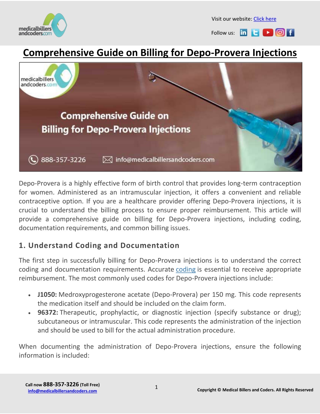 Ppt Comprehensive Guide On Billing For Depo Provera Injections Powerpoint Presentation Id