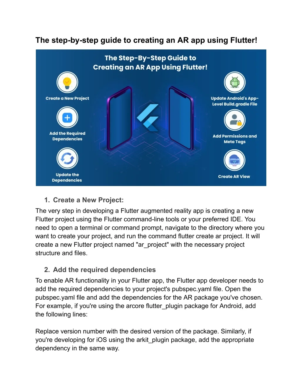 PPT - A Step-By-Step Guide to Building AR Apps with Flutter PowerPoint ...