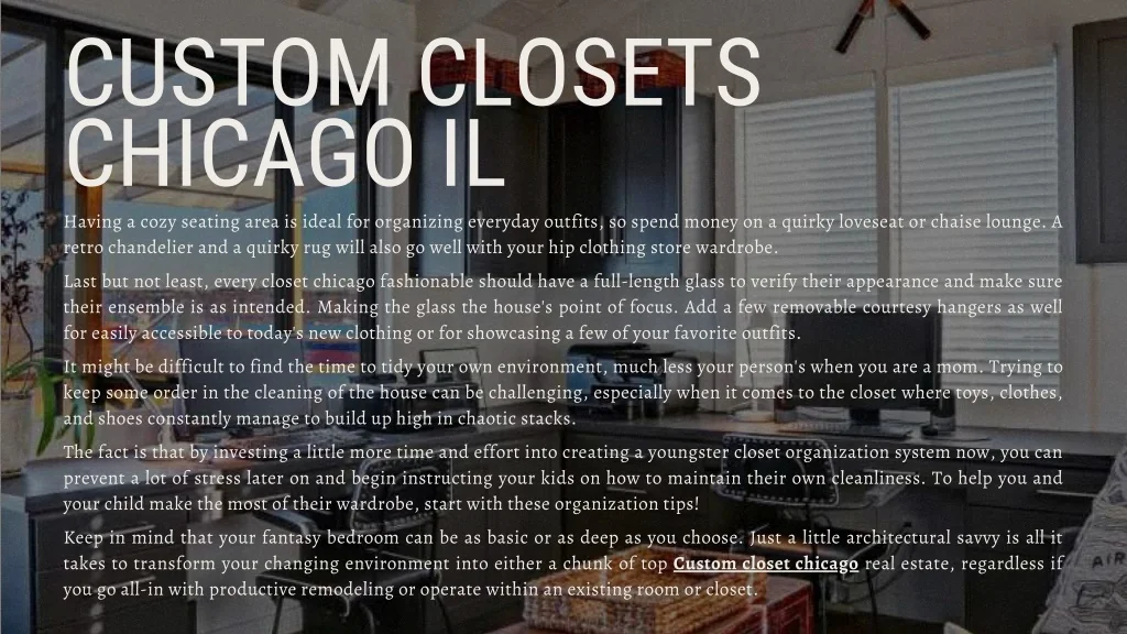 PPT - Closet Chicago: Designing a Dream Closet in Chicago PowerPoint ...