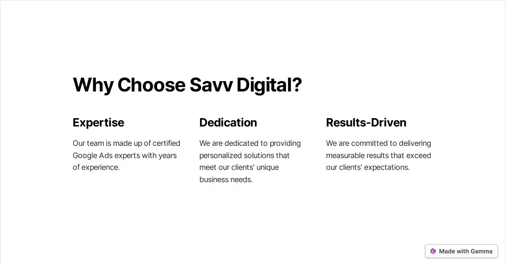 Savv PPT - Maximize Your ROI with Savv Digital PowerPoint Presentation, free ...