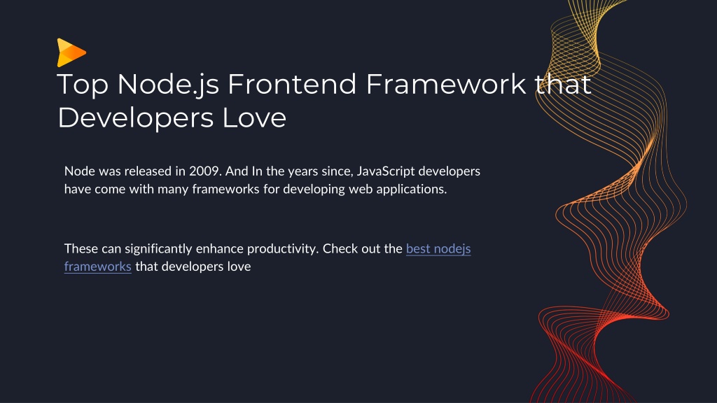 PPT - Top Node.js Frontend Frameworks To Gear Up Your Development ...