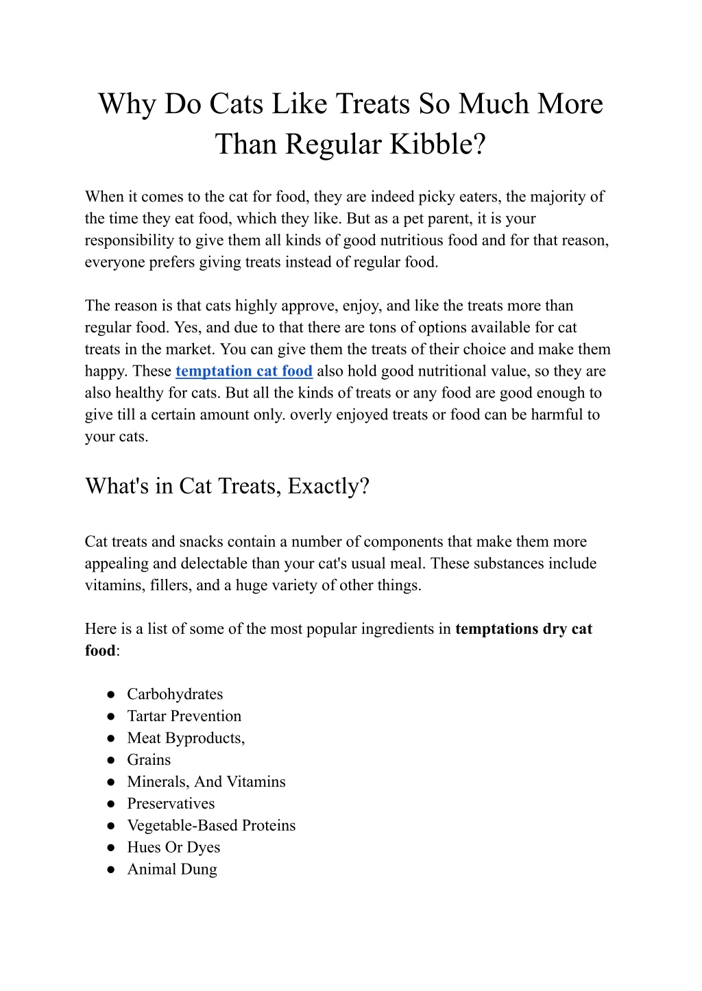 PPT Why Do Cats Like Treats So Much More Than Regular Kibble 