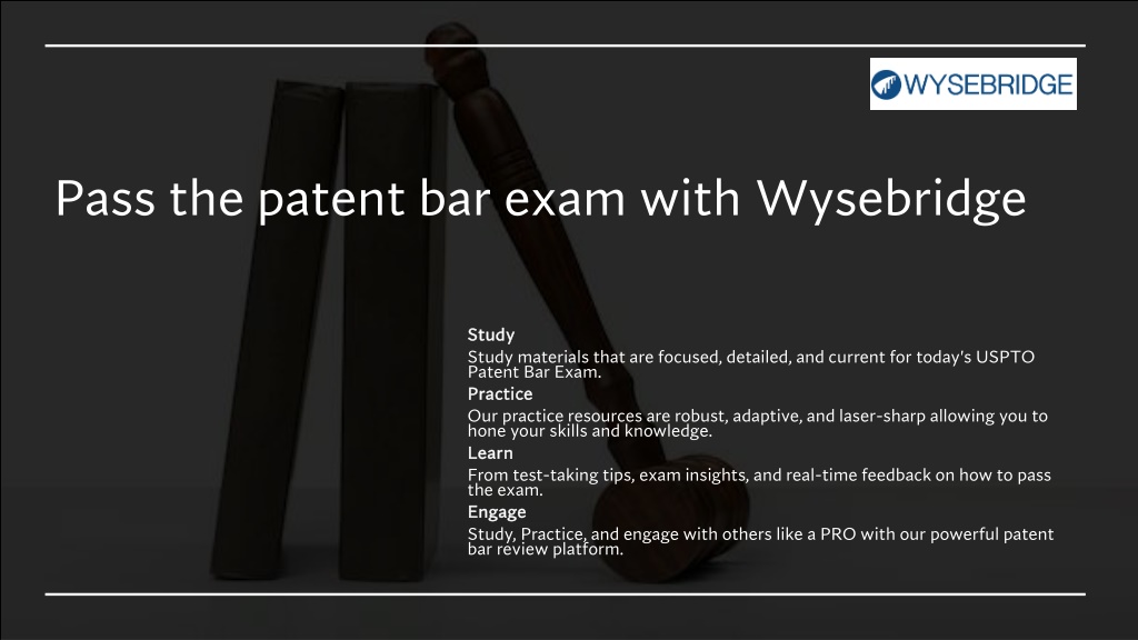 PPT - Wysebridge Patent Bar Review | PowerPoint Presentation, Free ...