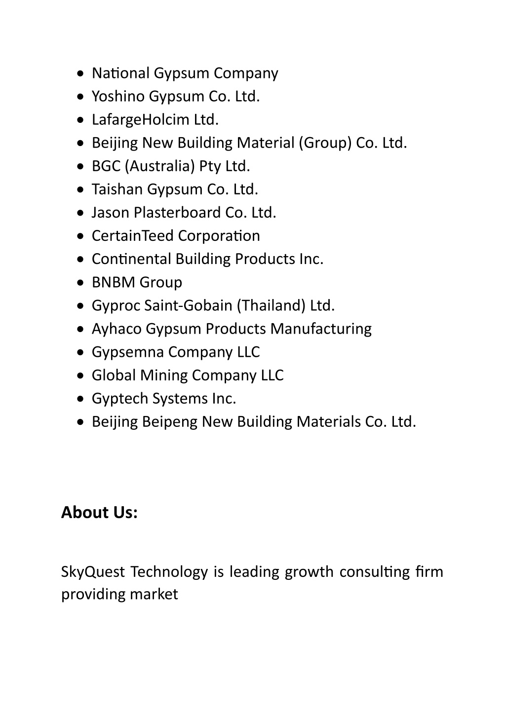 PPT Global Gypsum Board Market Size PowerPoint Presentation, free