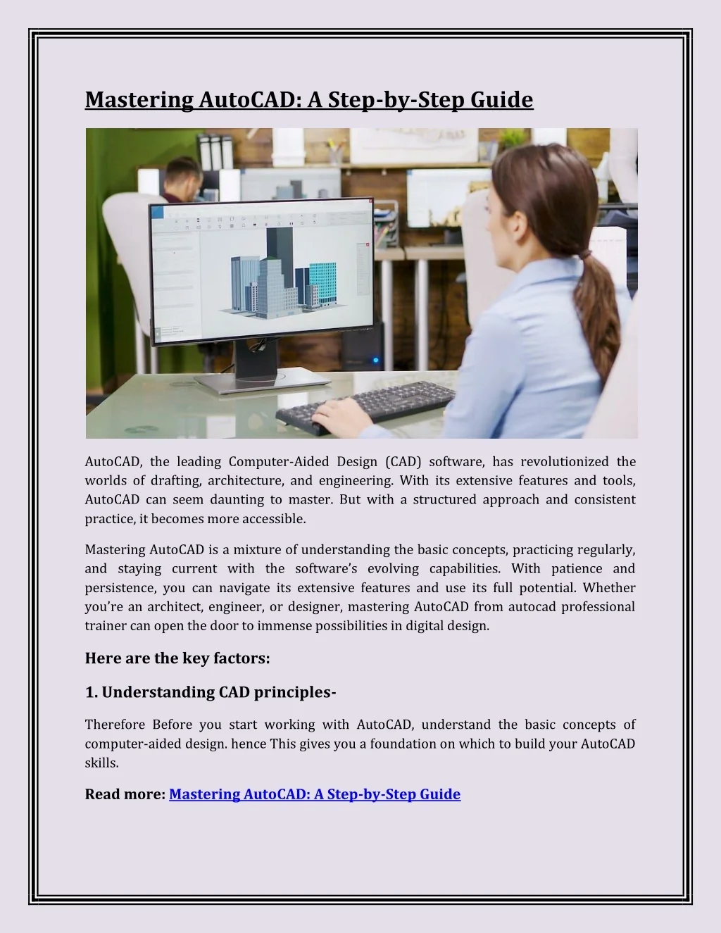 PPT - Mastering AutoCAD A Step-by-Step Guide PowerPoint Presentation ...