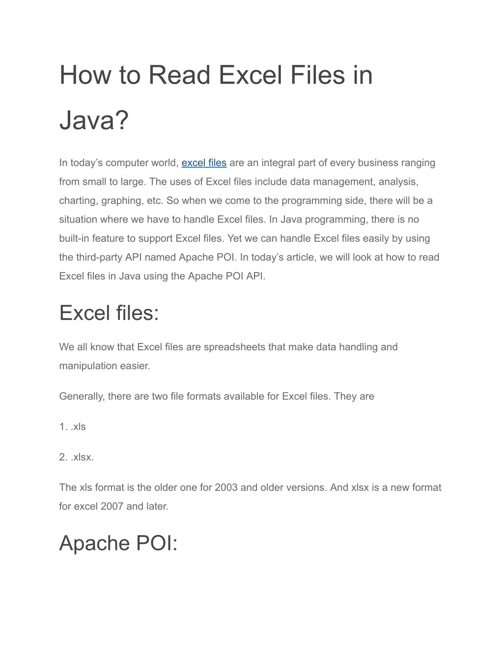 PPT - How to Read Excel Files in Java (1) PowerPoint Presentation, free ...