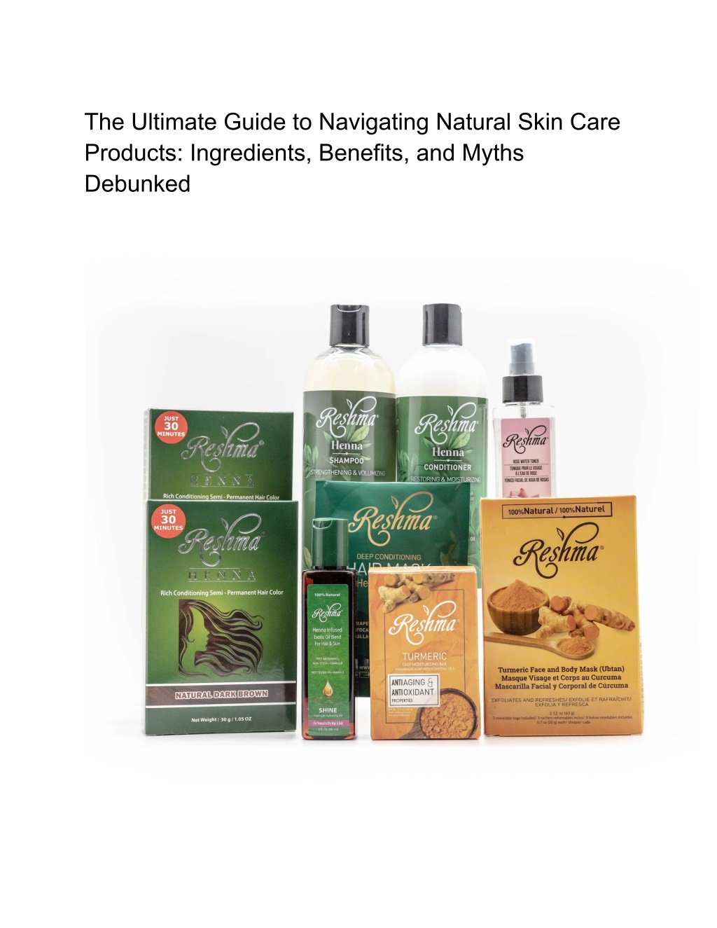 PPT - The Ultimate Guide to Navigating Natural Skin Care Products 