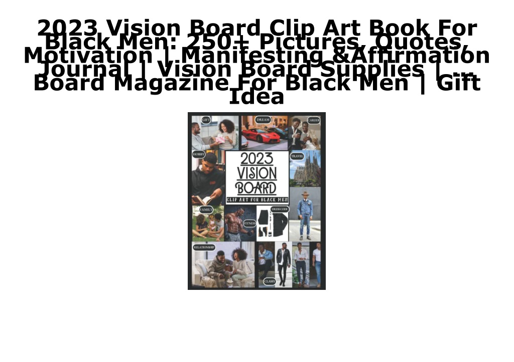 PPT - [PDF] DOWNLOAD FREE 2023 Vision Board Clip Art Book For Black Men:  250 Pictures PowerPoint Presentation - ID:12400486