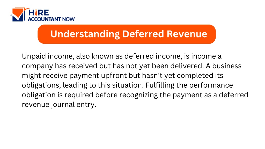 PPT - Deferred Revenue Journal Entry Is Crucial to Revenue Recognition ...