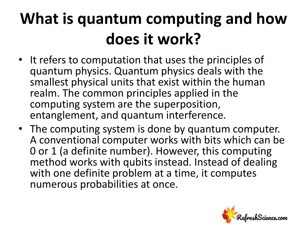 PPT - Introduction To Quantum Computing PowerPoint Presentation, Free ...