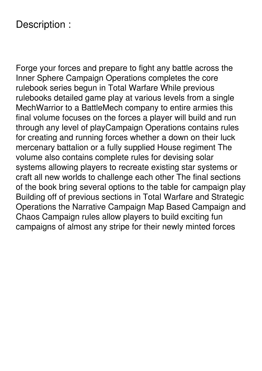 PPT - Download BattleTech Campaign Operations for ipad PowerPoint ...