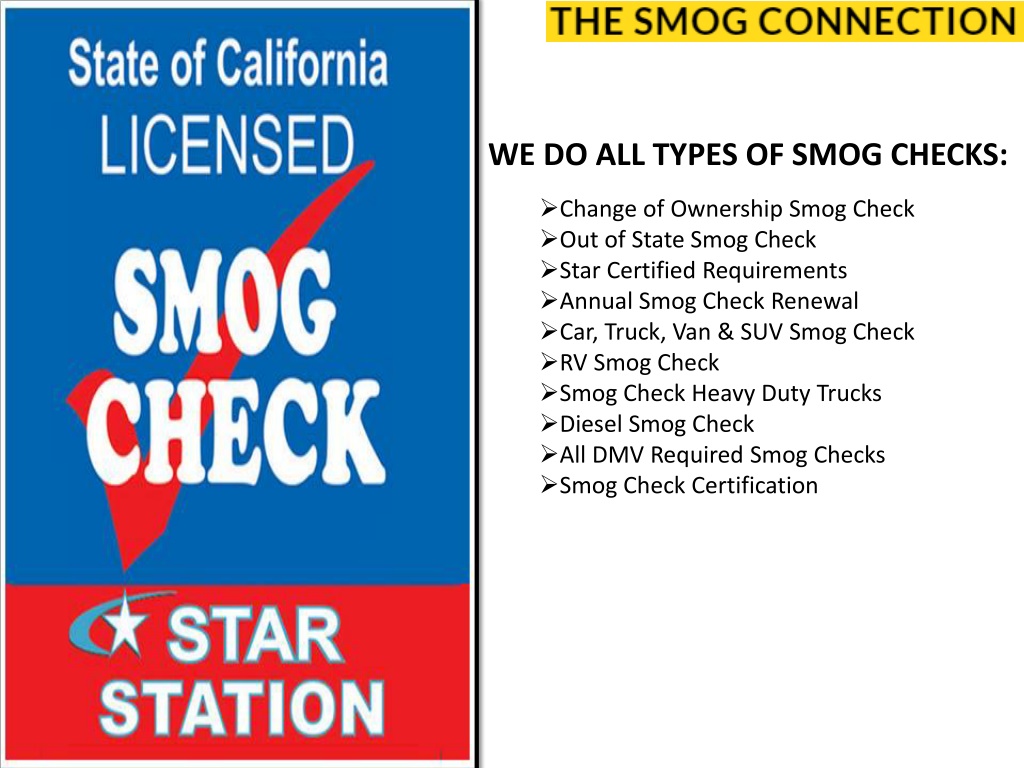 PPT - The Smog Connection - Smog Vacaville PowerPoint Presentation ...