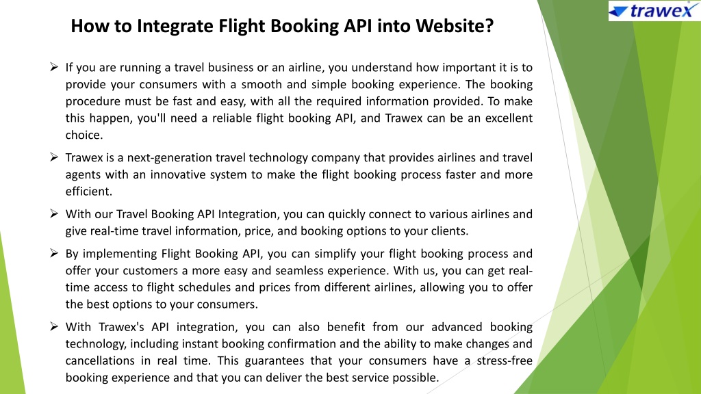 PPT - Flight Booking API PowerPoint Presentation, Free Download - ID ...