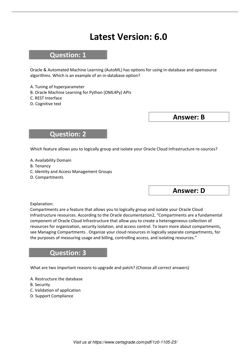 PPT - Real And Updated Oracle Cloud 1Z0-1105-23 Exam: Pdf Dumps ...