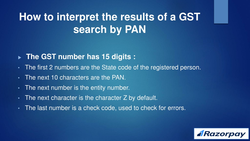 PPT Know Your GST by PAN PowerPoint Presentation, free download ID