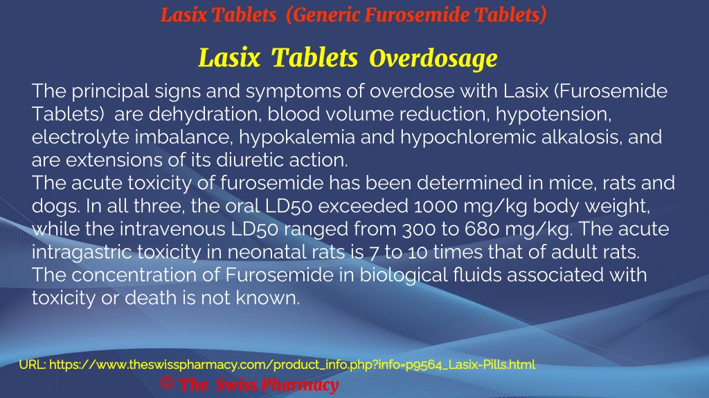 PPT Lasix Tablets (Generic Furosemide Tablets) PowerPoint