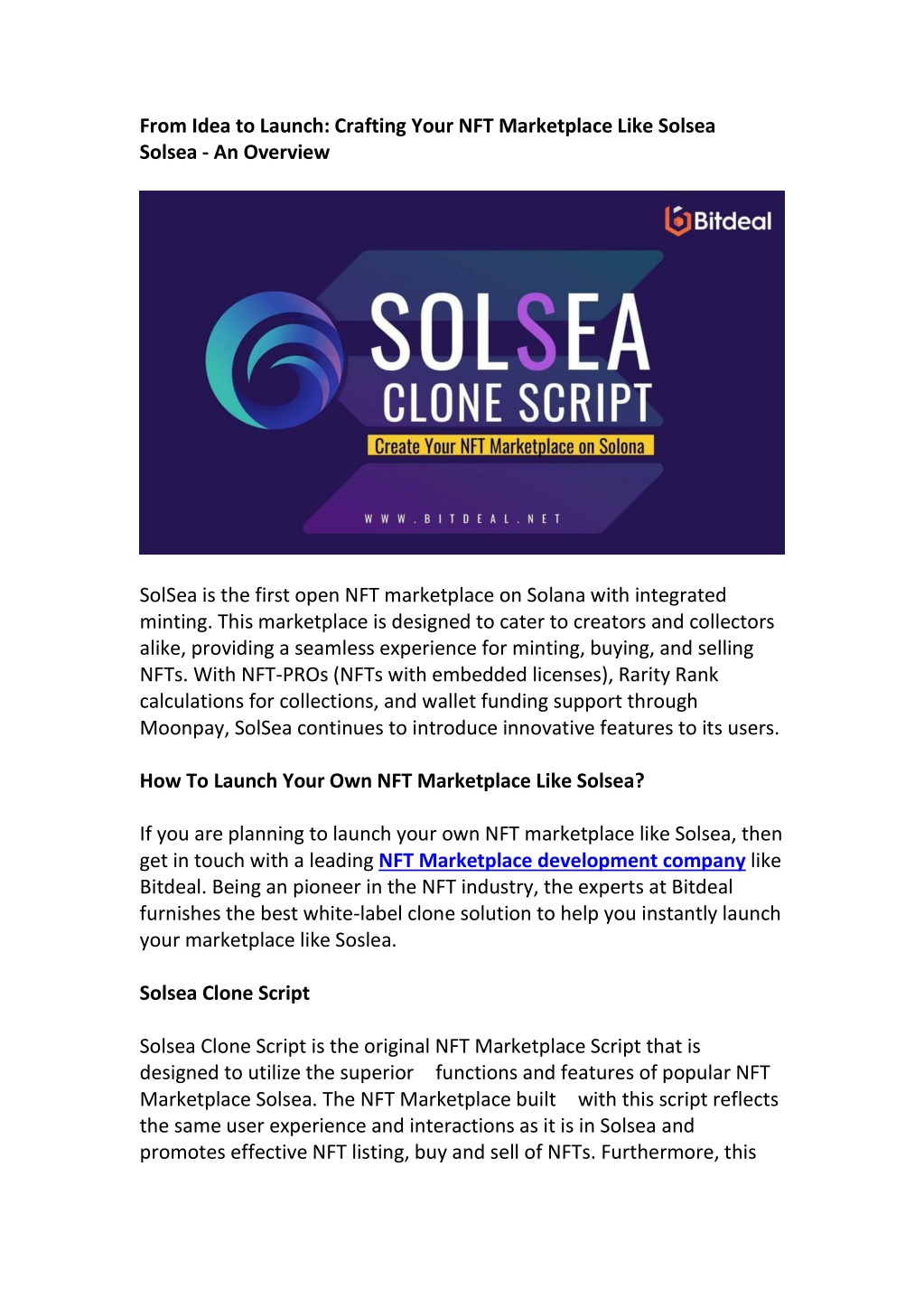 PPT - Solsea Clone Script PowerPoint Presentation, Free Download - ID ...