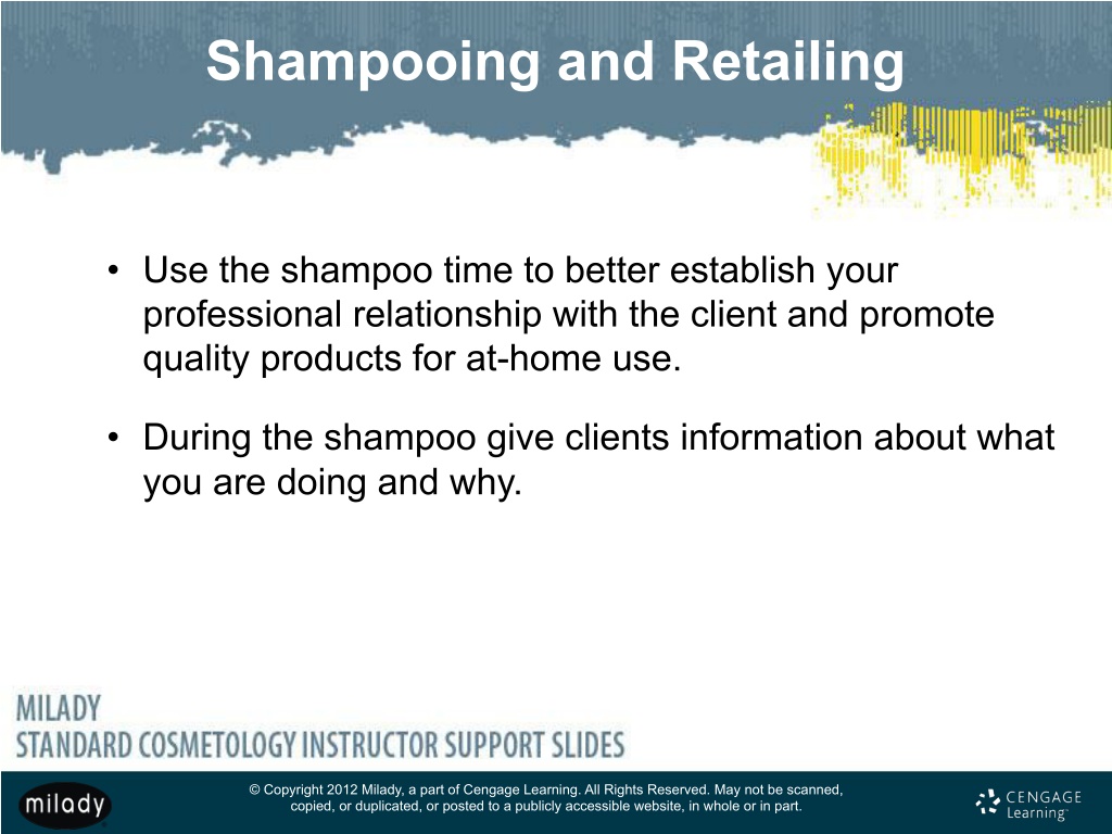 PPT - Chapter 15 Scalp Care, Shampooing, And Conditioning PowerPoint ...