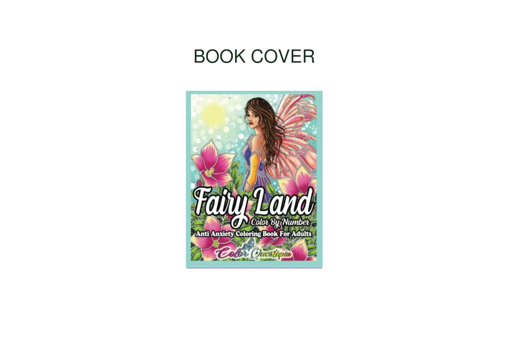 Fairy Land Color By Number Coloring Book for Adults - Anti Anxiety: Fantasy  and