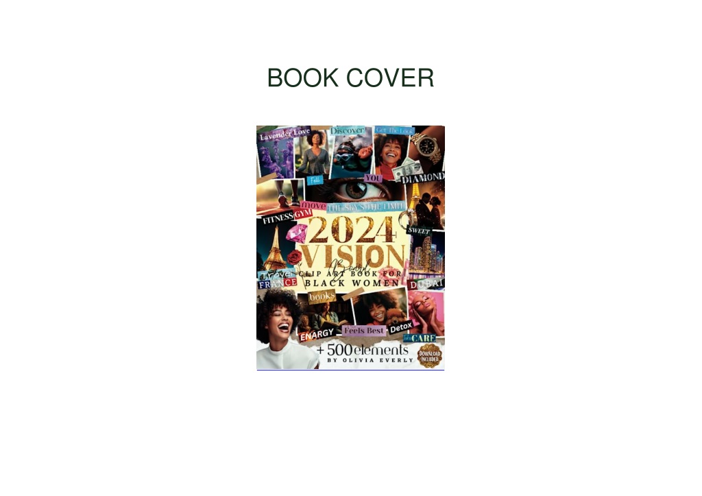 2024 Vision Board For Women: 500 + Elements Clipart Book pictures