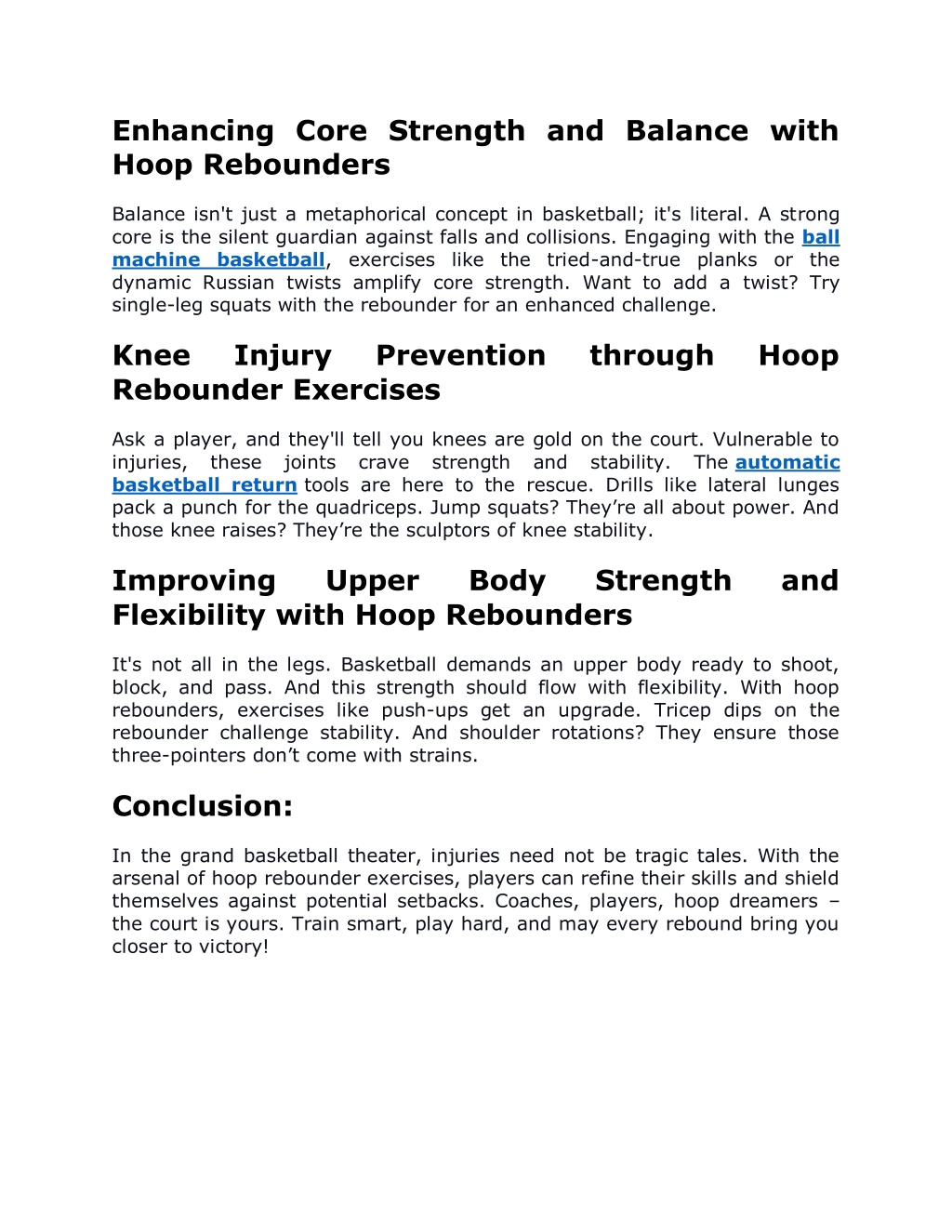 PPT - Preventing Basketball Injuries with Hoop Rebounder Exercises ...