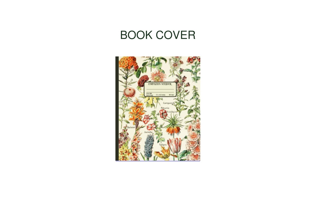 Composition Notebook: Vintage Aesthetic Scrapbook Floral Illustration Warm  Colors | College Ruled Notebook | Soft Matte cover, 7.5 x 9.25 in, 120