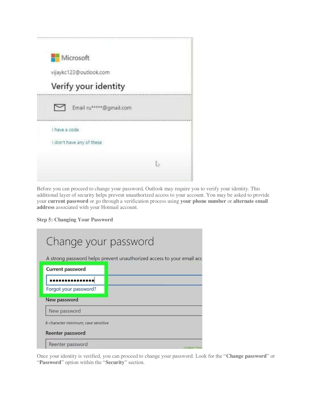 Ppt How To Change Your Hotmail Password Step By Step Guide Powerpoint
