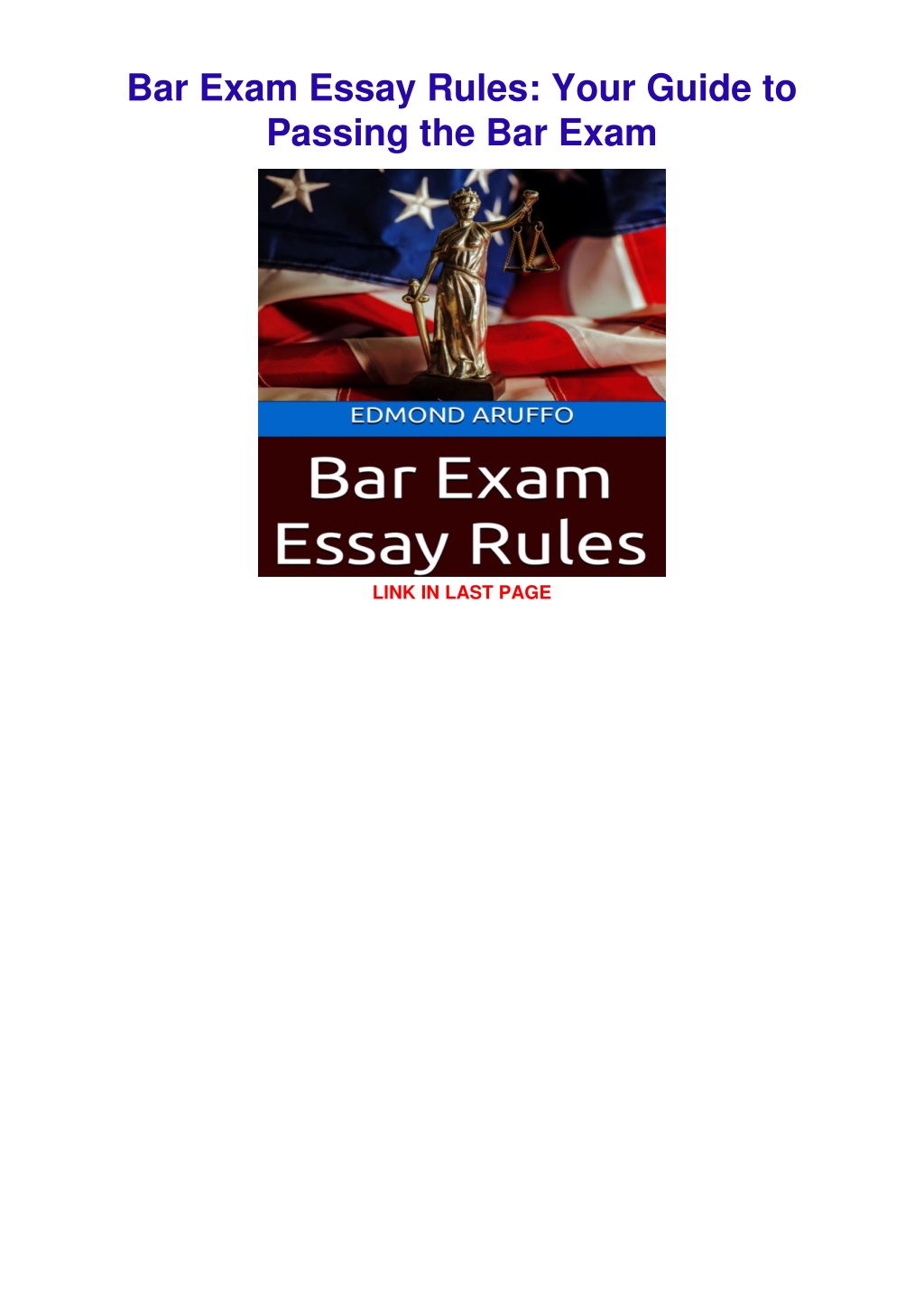 bar exam essay writing