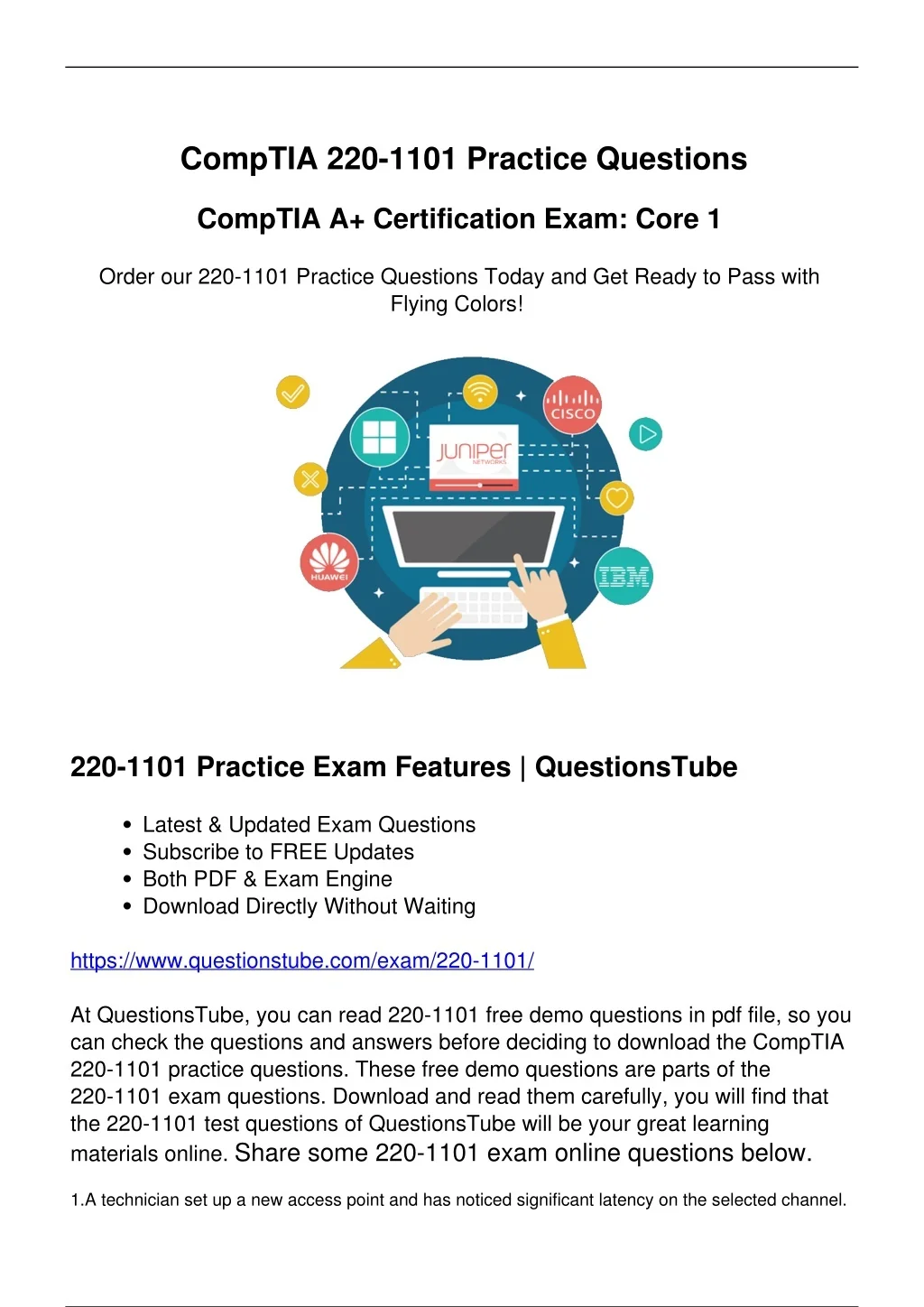 PPT - 220-1101 Practice Test (2023) - Practice with 220-1101 Exam ...
