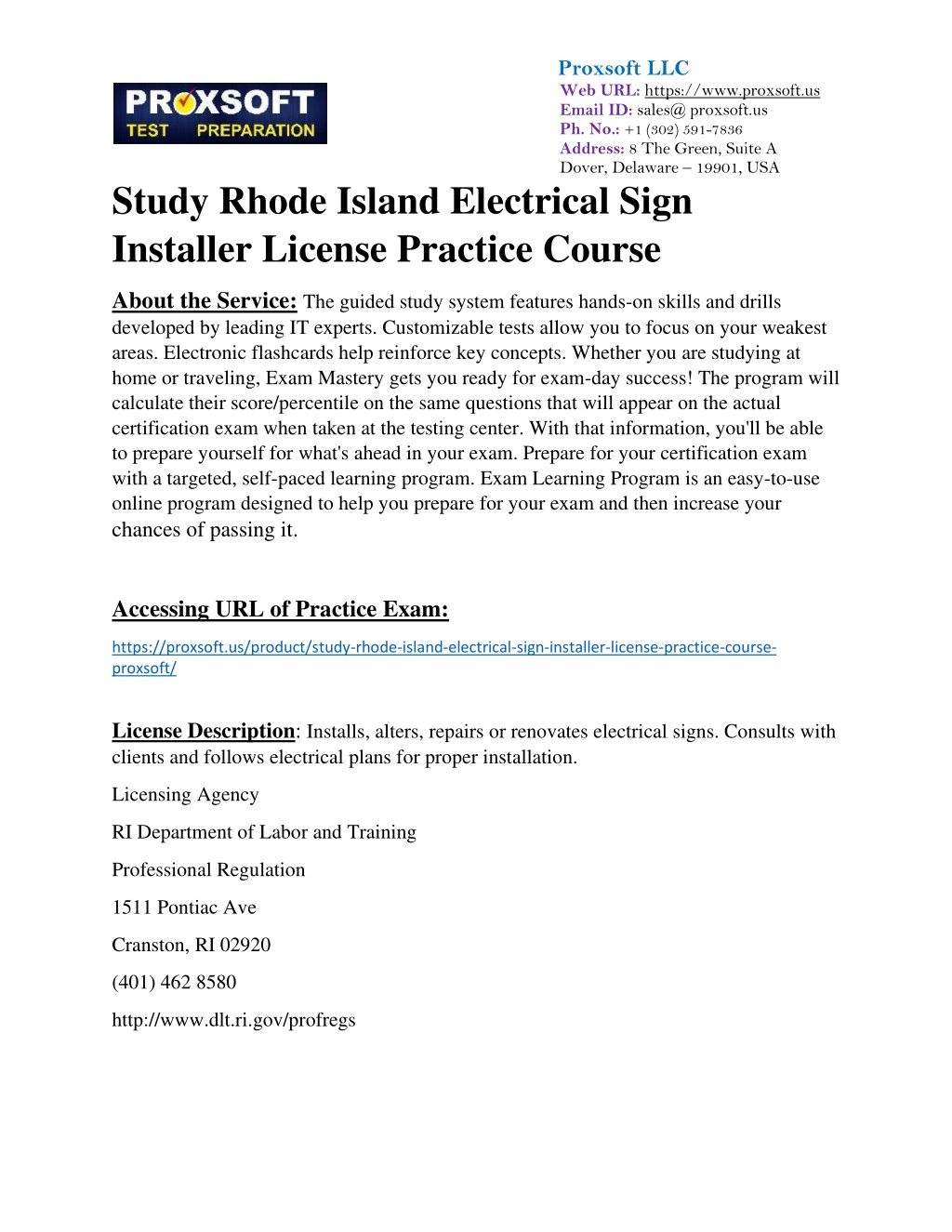 Rhode Island residential appliance installer license prep class free