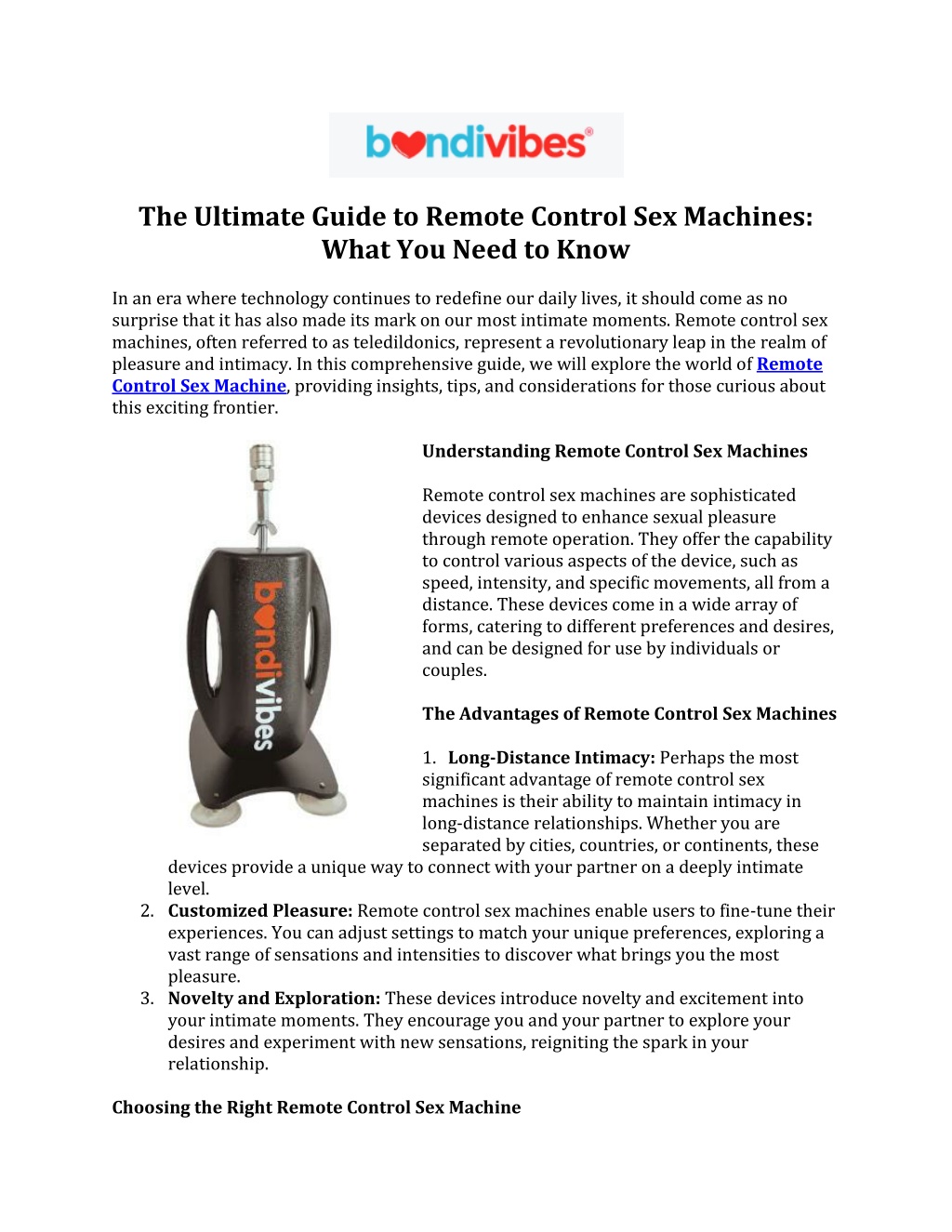 PPT - The Ultimate Guide to Remote Control Sex Machines What You Need to  Know PowerPoint Presentation - ID:12488854