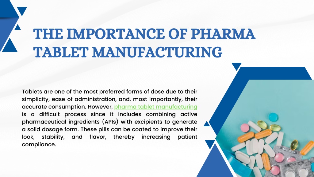 PPT - Pharma Tablet Manufacturing: From Formulation To Production ...