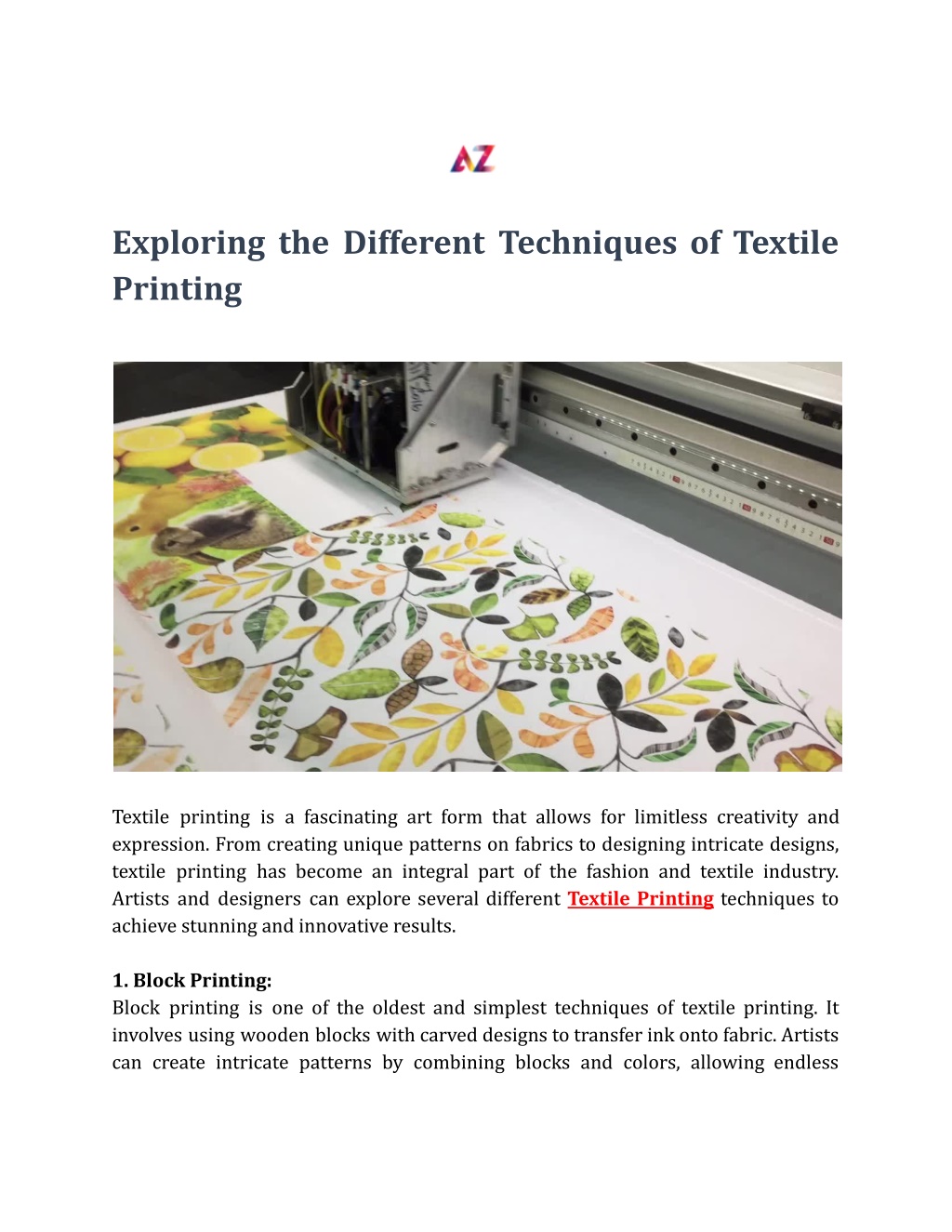 Fabric Printing with a Brayer - Threads