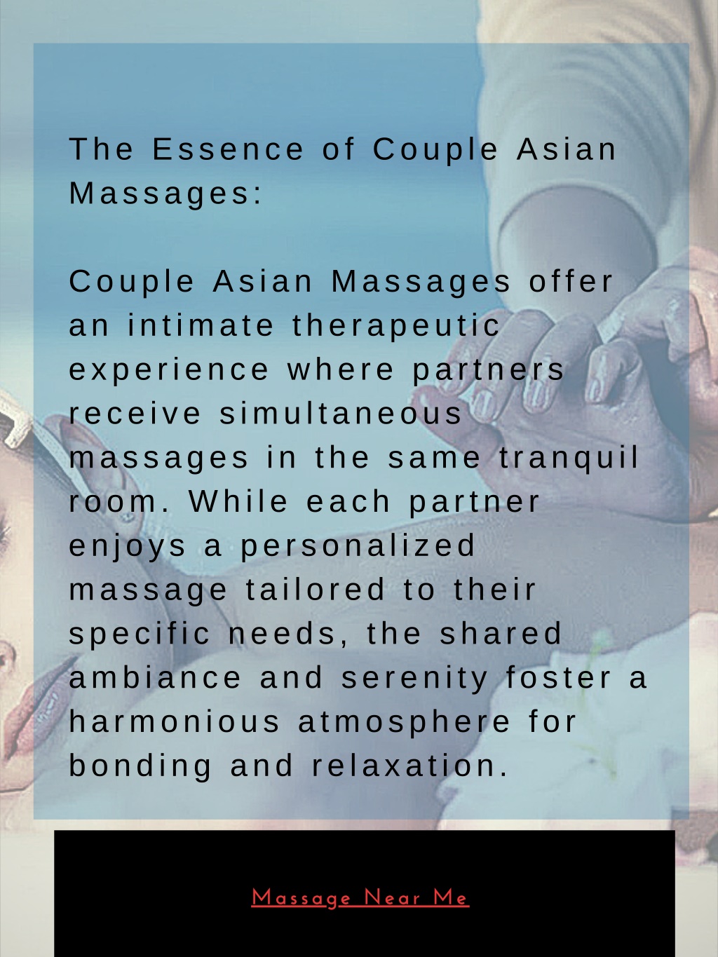 PPT - Rediscovering Romance The Perks of Couple Asian Massages in  Carbondale PowerPoint Presentation - ID:12495596