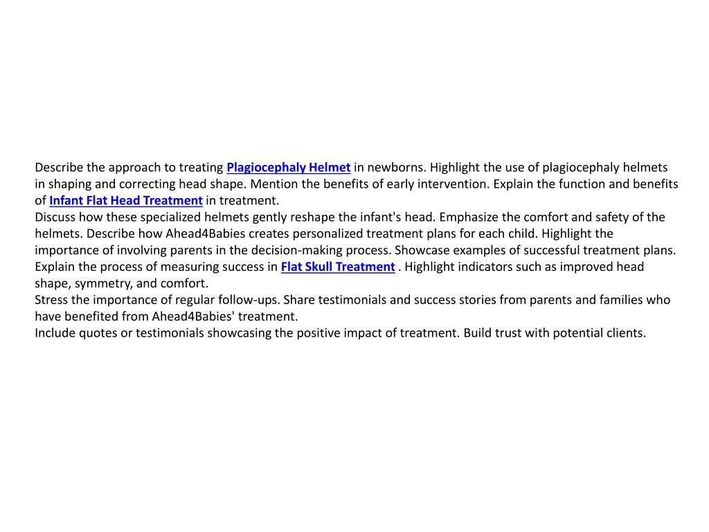 Ppt - Plagiocephaly Helmet & Infant Flat Head Treatment Uk Powerpoint 