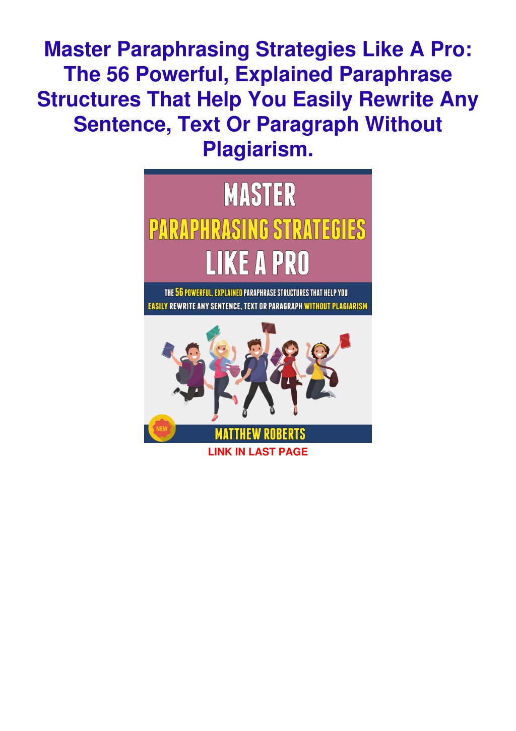 paraphrasing strategies henry chuong pdf free download