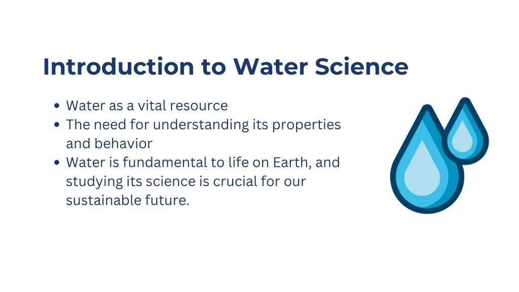 Understanding Behavior Water Line PPT - Water Science: Understanding Earth's Most Precious Resource ...