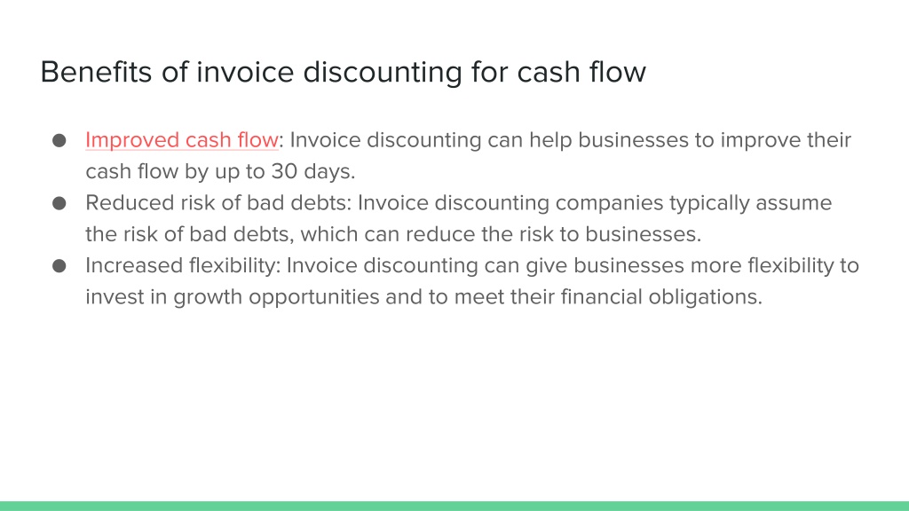 PPT - Unlocking Cash Flow: The Impact Of Invoice Discounting PowerPoint ...