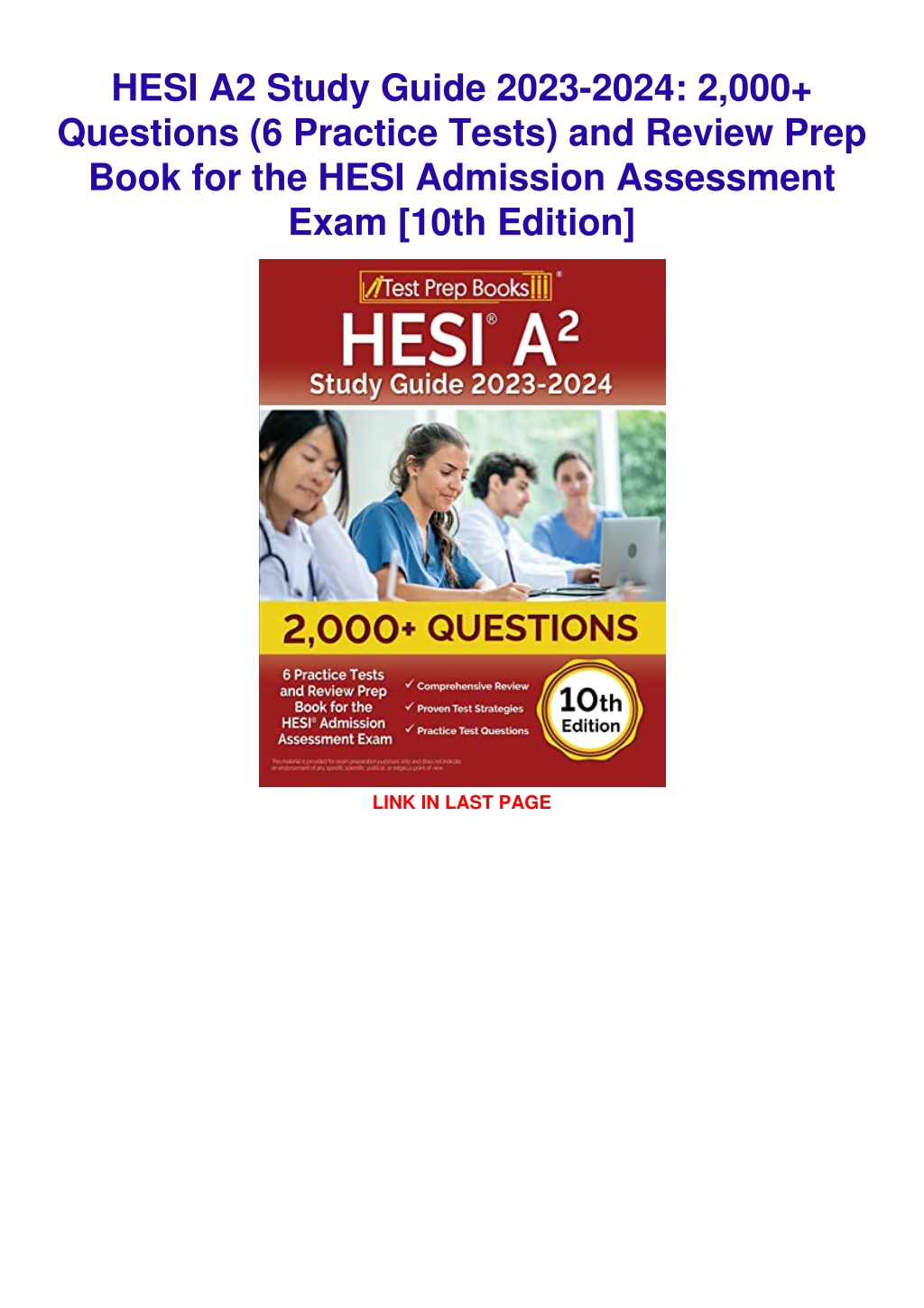 PPT [READ DOWNLOAD] HESI A2 Study Guide 20232024 2,000 Questions (6